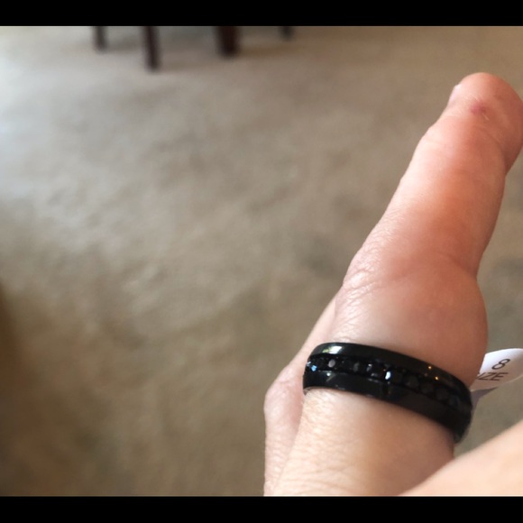 Men Women Wedding Steel Band Engagement Ring. - Picture 5 of 6